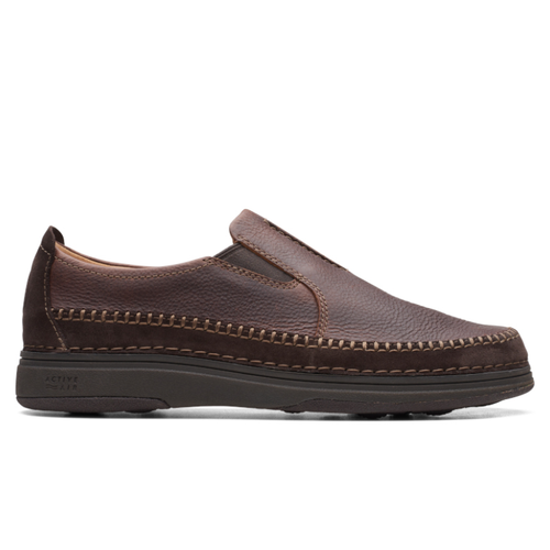 Men's Clarks Nature 5 Walk - Dark Brown Combi