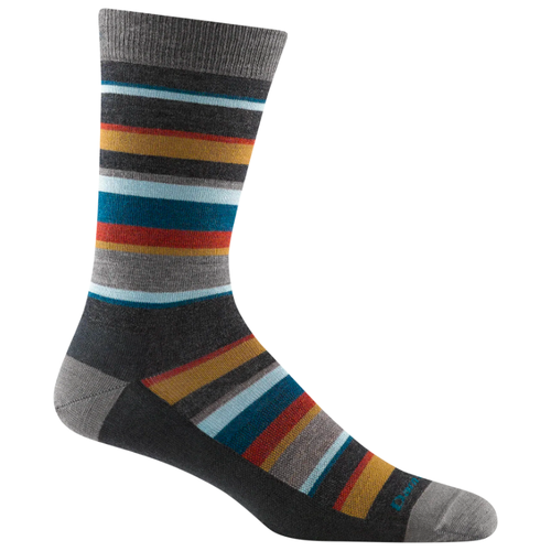 Men's Darn Tough Druid Crew Lightweight Lifestyle Socks - Charcoal