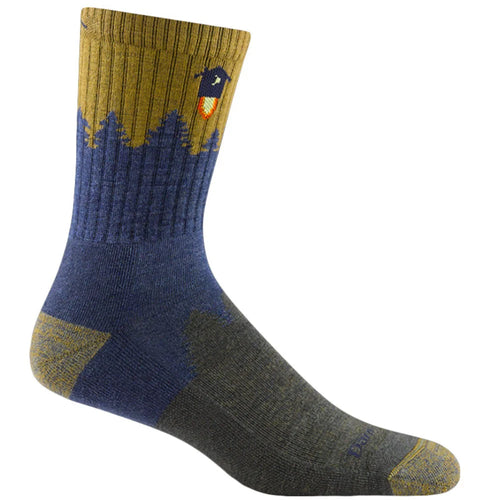 Men's Darn Tough Number 2 Micro Crew Midweight Hiking Socks - Denim