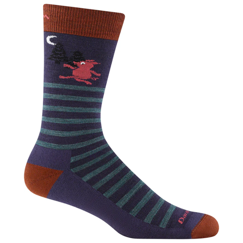 Men's Darn Tough Wild Life Lightweight Lifestyle Crew Socks - Blackberry