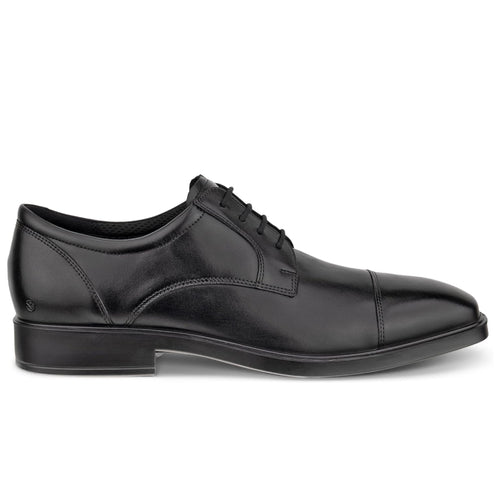 Men's ECCO Metropole Milan Derby Cap Toe - Black