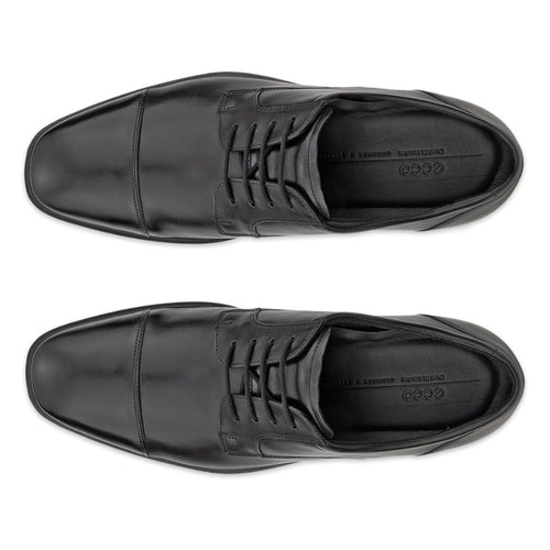 Men's ECCO Metropole Milan Derby Cap Toe - Black