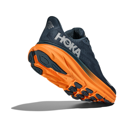 Men's HOKA Clifton 9 GTX - Stormy Skies/Orange Zest (SGZ)