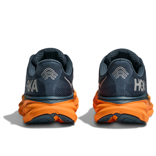 Men's HOKA Clifton 9 GTX - Stormy Skies/Orange Zest (SGZ)