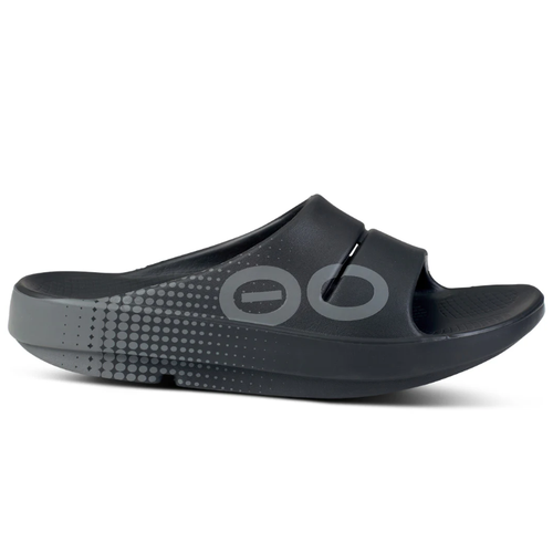 Men's OOFOS OOahh Sport Slide - Matrix Black