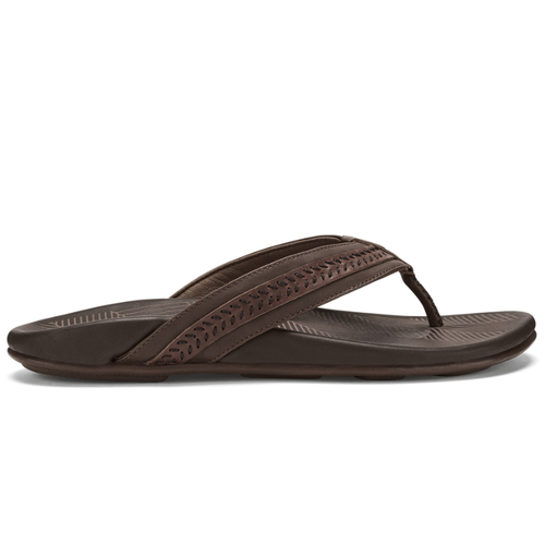 Men's OluKai Aho - Dark Wood/Dark Wood