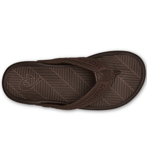 Men's OluKai Aho - Dark Wood/Dark Wood