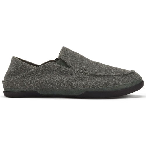 Menβs OluKai MoloΔ Hulu II Slipper - Dark Shadow/Dark Shadow