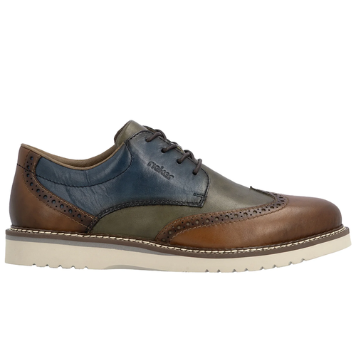 Men's Rieker Alan 04 - Muskat/Forest/Royal Blue