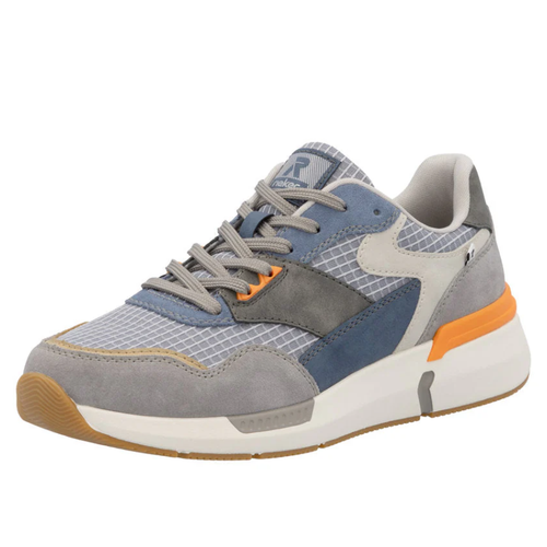 Men's Rieker Justus 02 - Cement/Sand/Xenon Blue