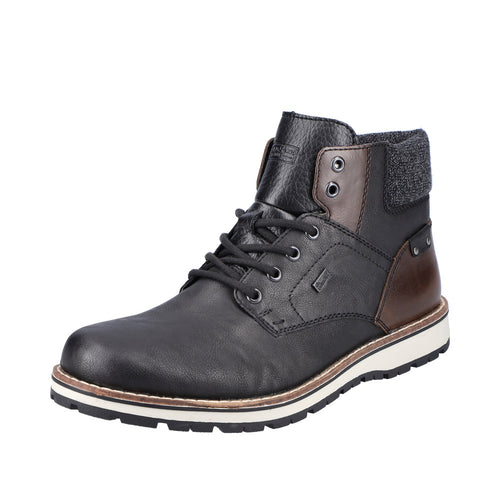 Men's Rieker Ronny 34 - Schwarz/Kastanie/Granit