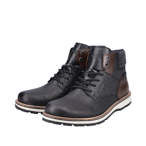 Men's Rieker Ronny 34 - Schwarz/Kastanie/Granit