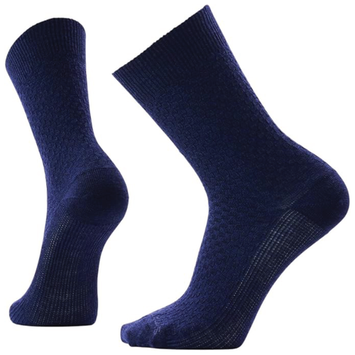 Men's Smartwool Everyday Basketweave Crew Socks - Deep Navy