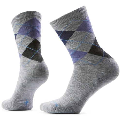 Men's Smartwool Diamond Jim Crew Socks - Light Gray