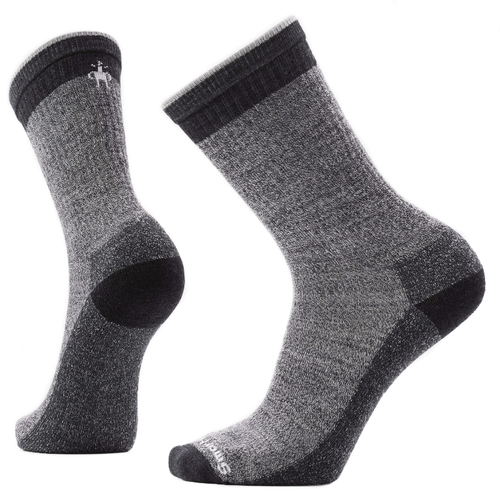 Men's Smartwool Everyday Rollinsville Light Cushion Crew Socks - Ash-Charcoal