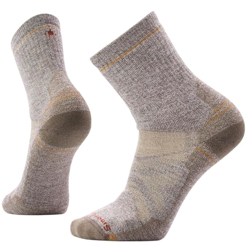 Men's Smartwool Hike Full Cushion Crew Socks - Taupe-Natural
