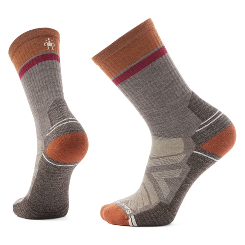 Men's Smartwool Light Cushion Winding Trail Crew Socks - Taupe