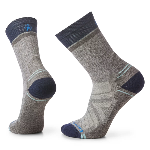 Men's Smartwool Light Cushion Winding Trail Crew Socks - Taupe/Natural