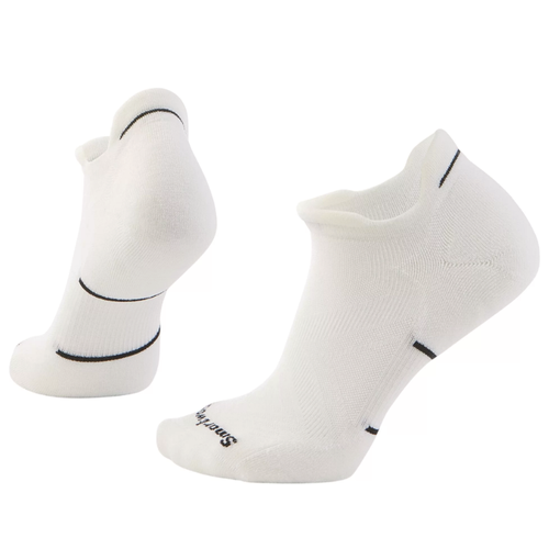 Men's Smartwool Run Targeted Cushion Low Ankle Socks - Black/White