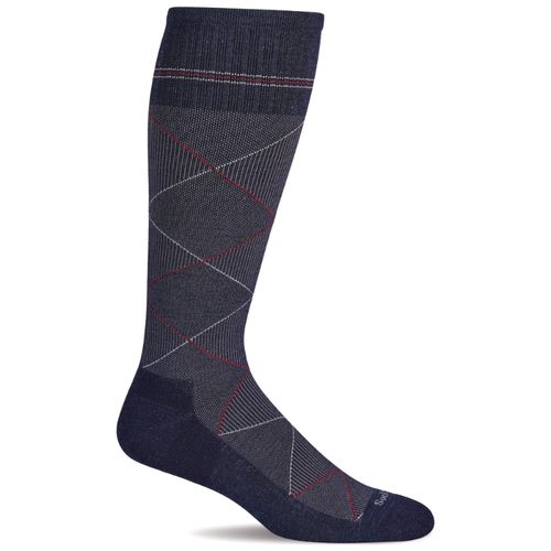 Men's Sockwell Scottie Graduated Compression Socks - Denim