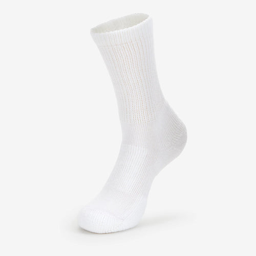 Men's Thorlo Diabetic Moderate Cushion Crew Socks - White