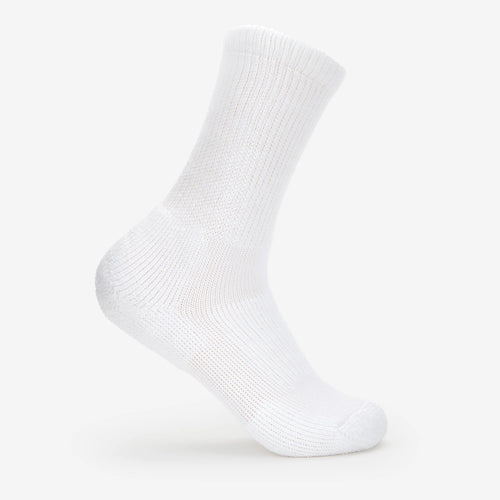 Men's Thorlo Diabetic Moderate Cushion Crew Socks - White