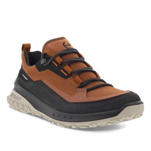 Men's ECCO ULT-TRN Waterproof Low - Black/Cognac