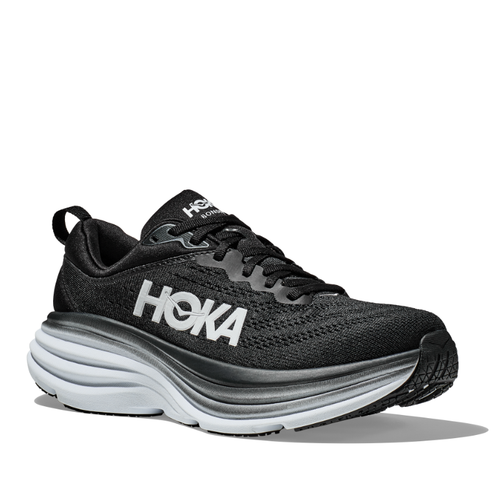 Men’s HOKA Bondi 8 – Black/White (BWHT)
