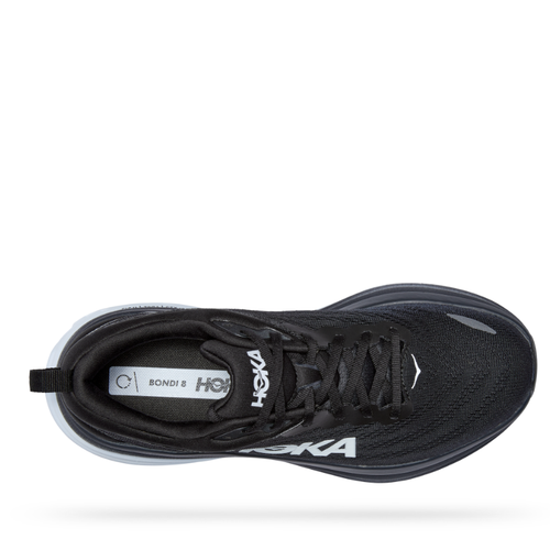 Men’s HOKA Bondi 8 – Black/White (BWHT)