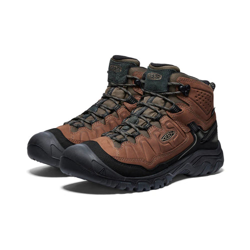 Men's KEEN Targhee IV Mid Waterproof - Bison/Black