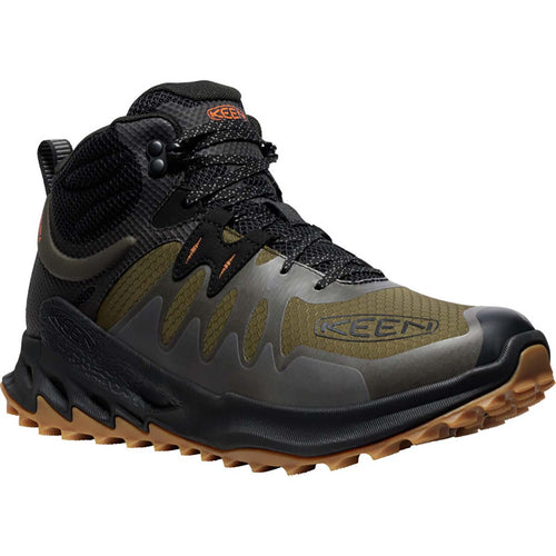 Men’s KEEN Zionic Mid Waterproof – Dark Olive/Scarlet Ibis
