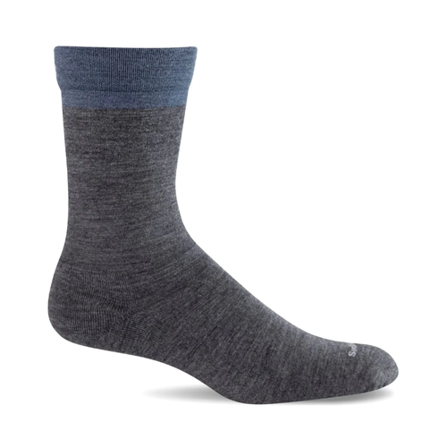Men's Sockwell Free'N Easy Relaxed Fit Crew Socks - Charcoal