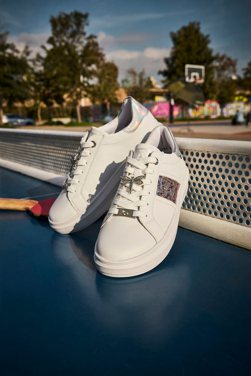 Women's Rieker Adelia 02 - Weiss/Perlmutt/Silber-Multi