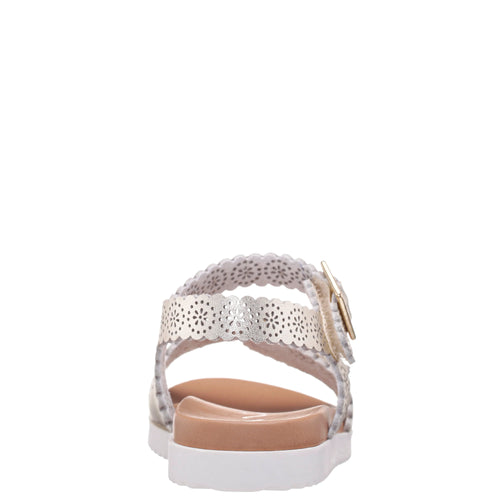 Kid's Nina Saturn Sandal - Light Gold Metallic