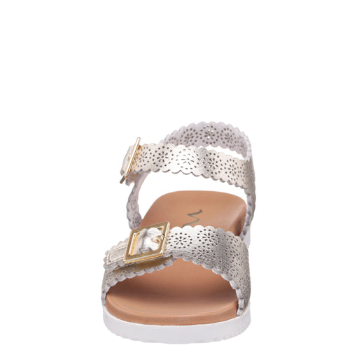 Kid's Nina Saturn Sandal - Light Gold Metallic