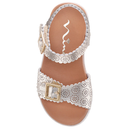 Kid's Nina Saturn Sandal - Light Gold Metallic