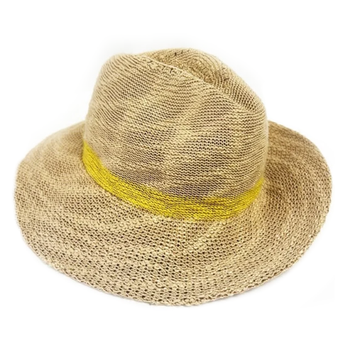 Shihreen Fedora With Stripe - Natural