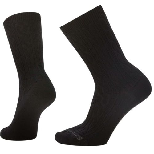 Women's Smartwool Everyday Cable Zero Cushion Crew Sock - Black