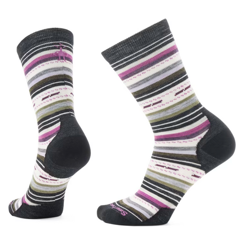 Women's Smartwool Everyday Margarita Crew Socks – White