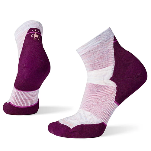Women's Smartwool Run Targeted Cushion Ankle Socks – Purple Eclipse