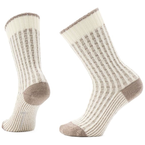Smartwool Everyday Cozy Waffle Press Crew Socks โ Natural