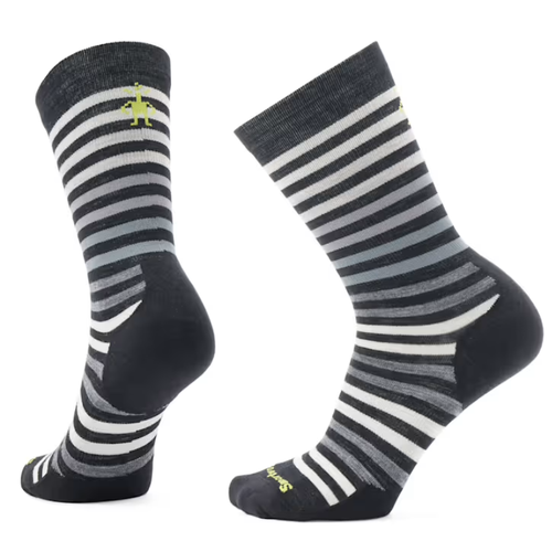 Smartwool Everyday Spruce Street Crew Socks – Black/White