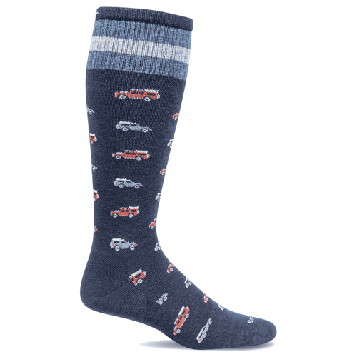 Men's Sockwell Road Trip Moderate Graduated Compression Socks – Navy