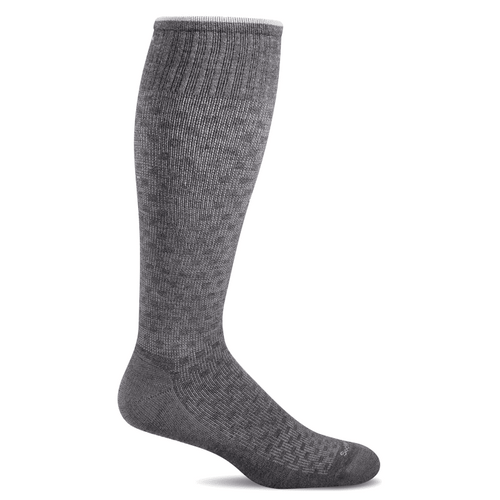Men's Sockwell Shadow Box Moderate Graduated Compression Socks - Charcoal