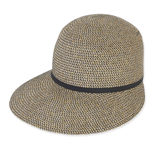 Sun 'N' Sand Backless Hat with 4" Brim - Black