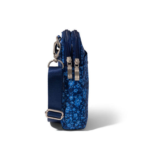 Women's Baggallini Modern Take Two RFID Crossbody - Navy Petal
