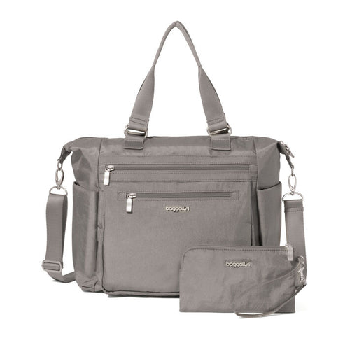 Baggallini Trifecta Convertible Backpack - Sterling Shimmer