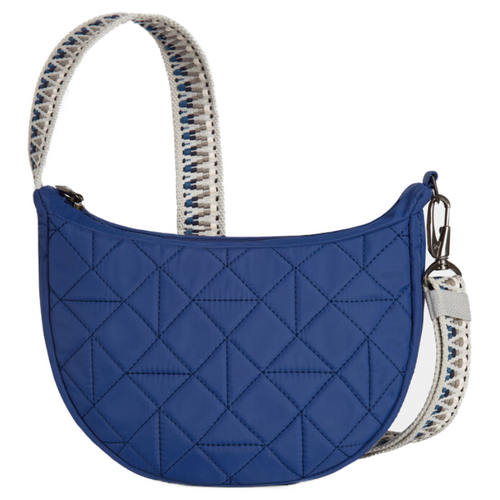 Travelon Boho Crescent Crossbody - Lush Blue