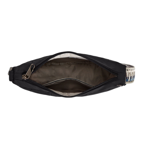 Travelon Boho Crescent Crossbody - Black