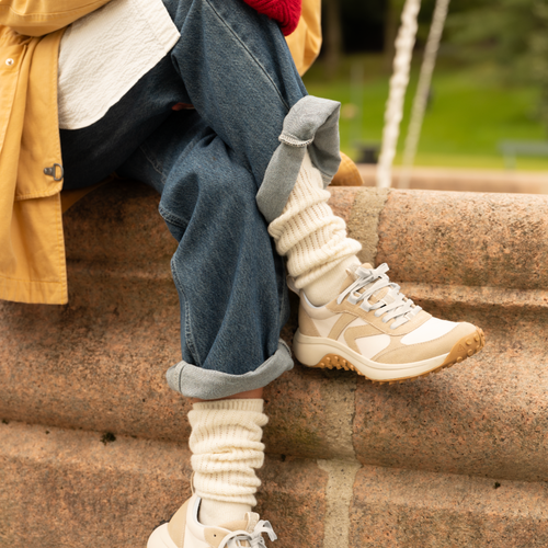Women’s KEEN KS86 Leather Sneaker in Birch/Star White